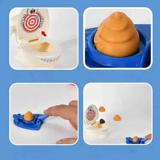 Engaging Desktop Game Two Player Catapult Toilet For Kids - ToylandEU