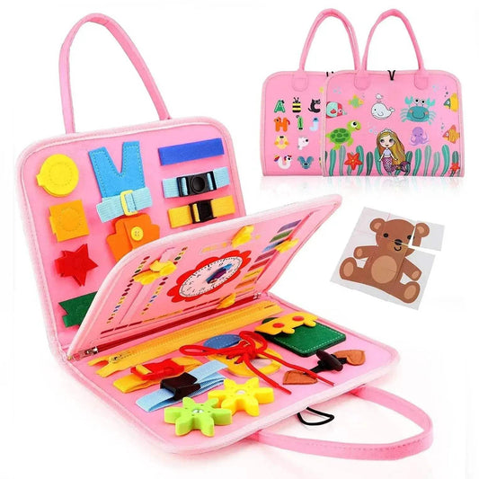 Engaging Montessori Busy Board for Kids - 16 Activities - ToylandEU™