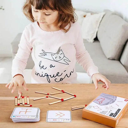 Engaging Montessori Matchstick Puzzles for Kids - Toyland EU - ToylandEU™