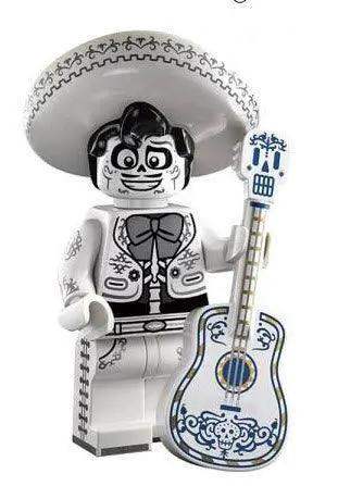 Plastic Ernesto De La Cruz Figure From Coco In White Mariachi Suit With Silver Detailing And Skull Face - ToylandEU