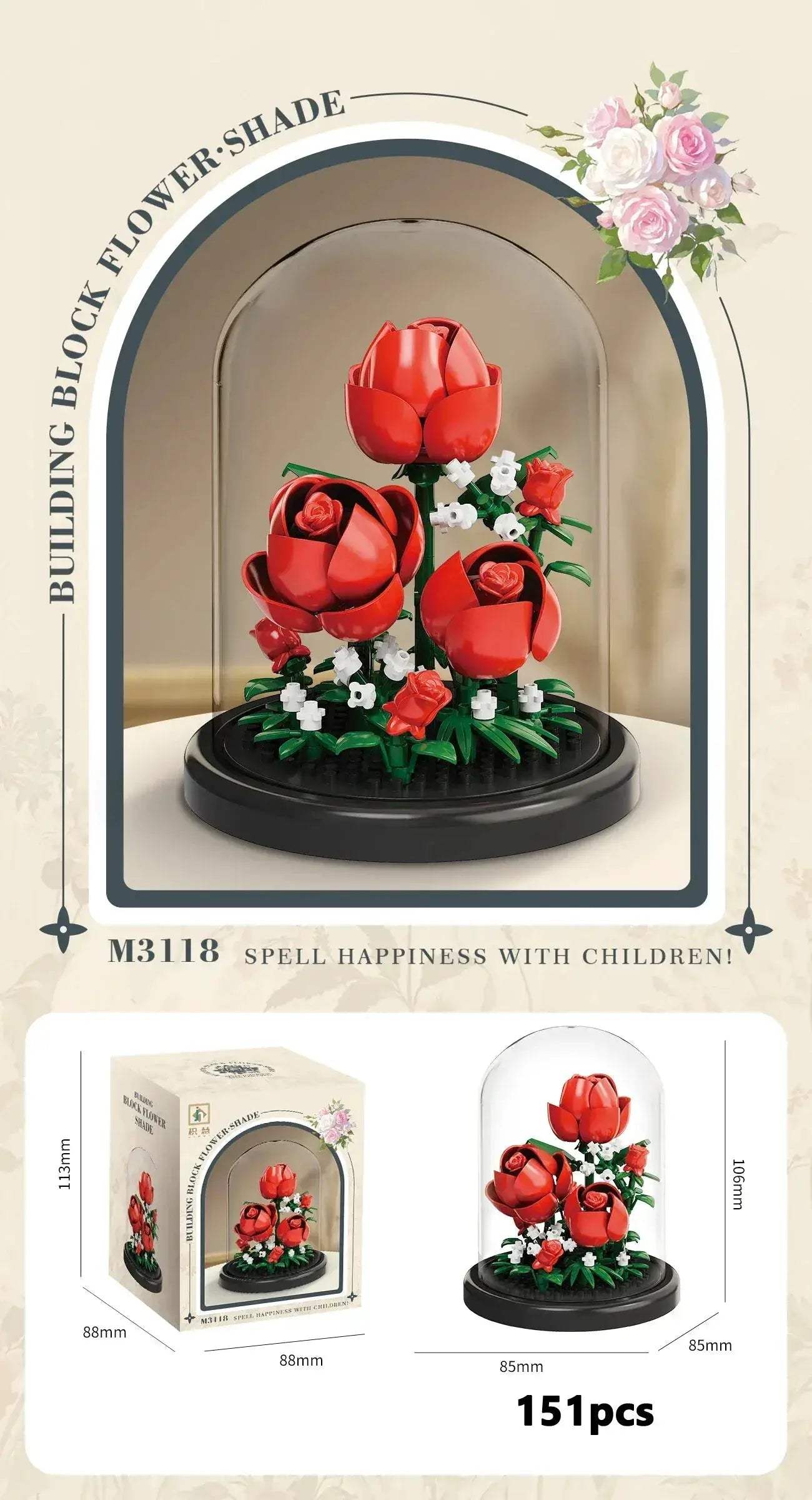 Eternal Flower Bonsai Micro Building Blocks Home Decor Gift - ToylandEU