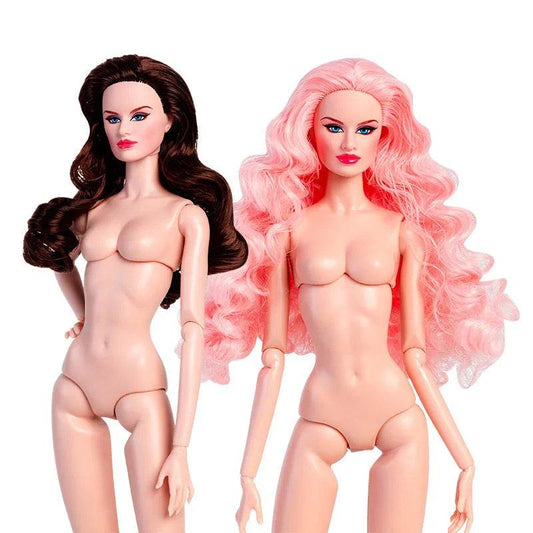 European Fashion 1/6 BJD Doll Pink Body Blond Hair White Skin - ToylandEU