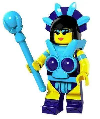 Custom Evil-Lyn Figure From MOTU With Dark Armor And Headdress Dark Blue And Purple Coloring - ToylandEU