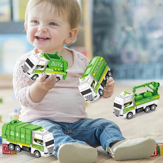 Exciting 4-Pack Military Pull-Back Inertia Trucks for Kids! - ToylandEU