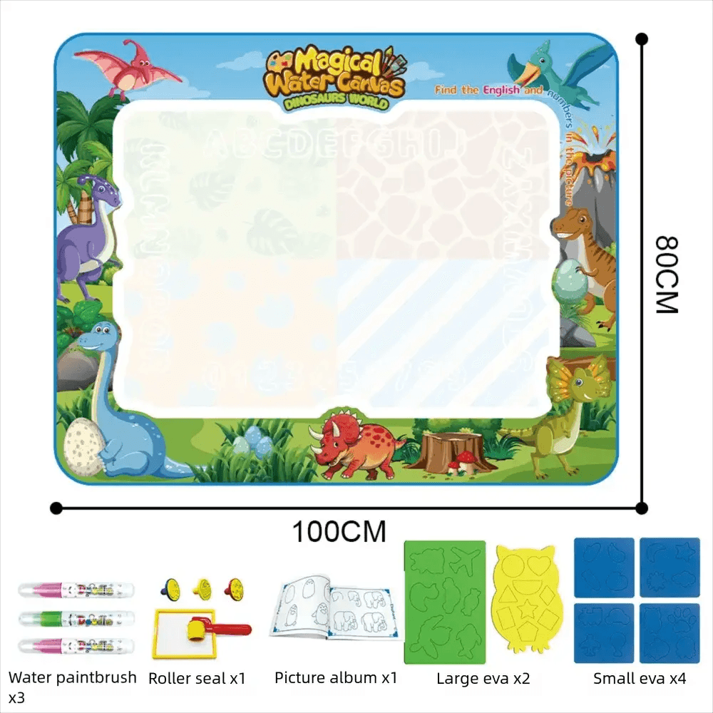 Magic Water Drawing Mat Extra Large Water Doodle Toy Set Painting Board Children Educational Toys Gift for Kids Multiple Size - ToylandEU