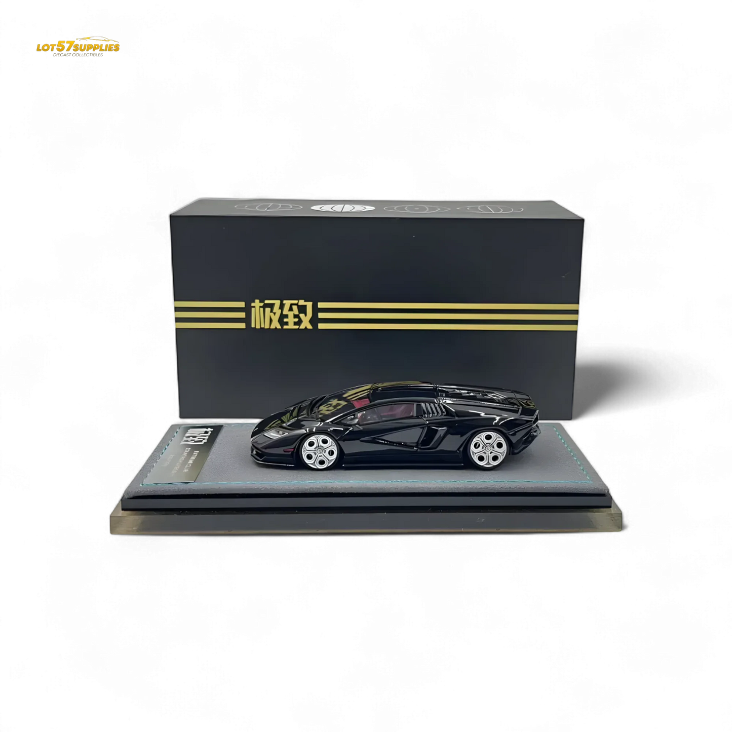 Extreme Club Lamborghini Countach LPI800-4 Nero Helene 1:64 - ToylandEU