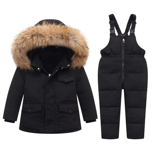 Extreme Winter Kids Down Jacket With Real Fur Unisex - ToylandEU