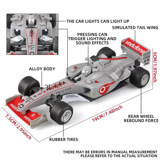F1 Diecast Racing Car 1 32 Scale Realistic Sound - ToylandEU™