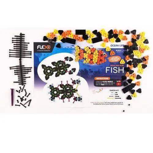 Flexo Ocean Life Fish Educational Building Set - ToylandEU™