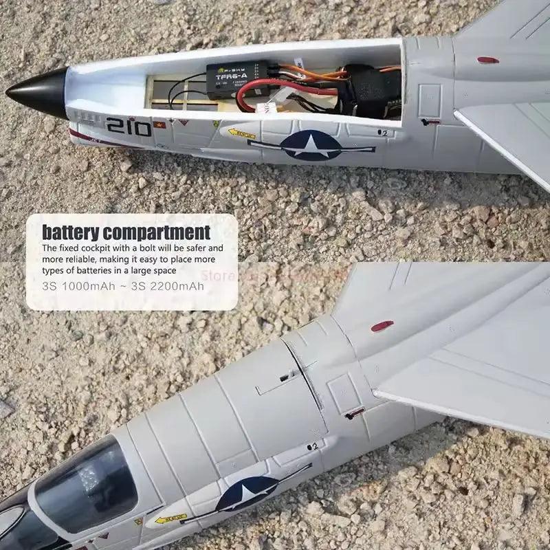 FMS F-8e Crusader Rc Plane | 64Mm Turbojet | Toylandeu