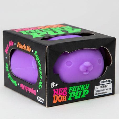 Nee-Doh Squishy Toy | Funky Pup Purple | Toylandeu