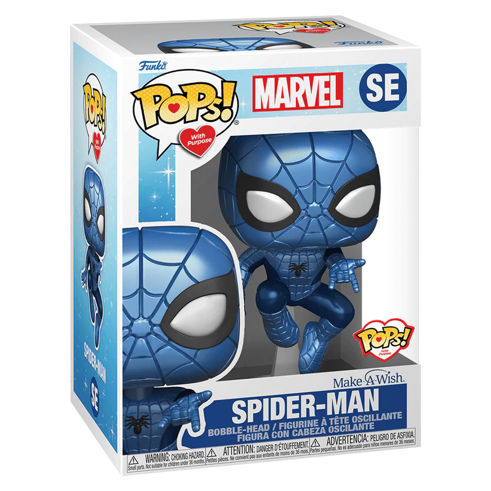 Spider-Man POP Vinyl | Metallic 3.75in Box | Toylandeu™