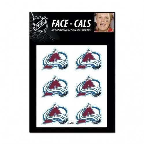 Colorado Avalanche Tattoo Face Decals Waterless Peel Stick - ToylandEU™