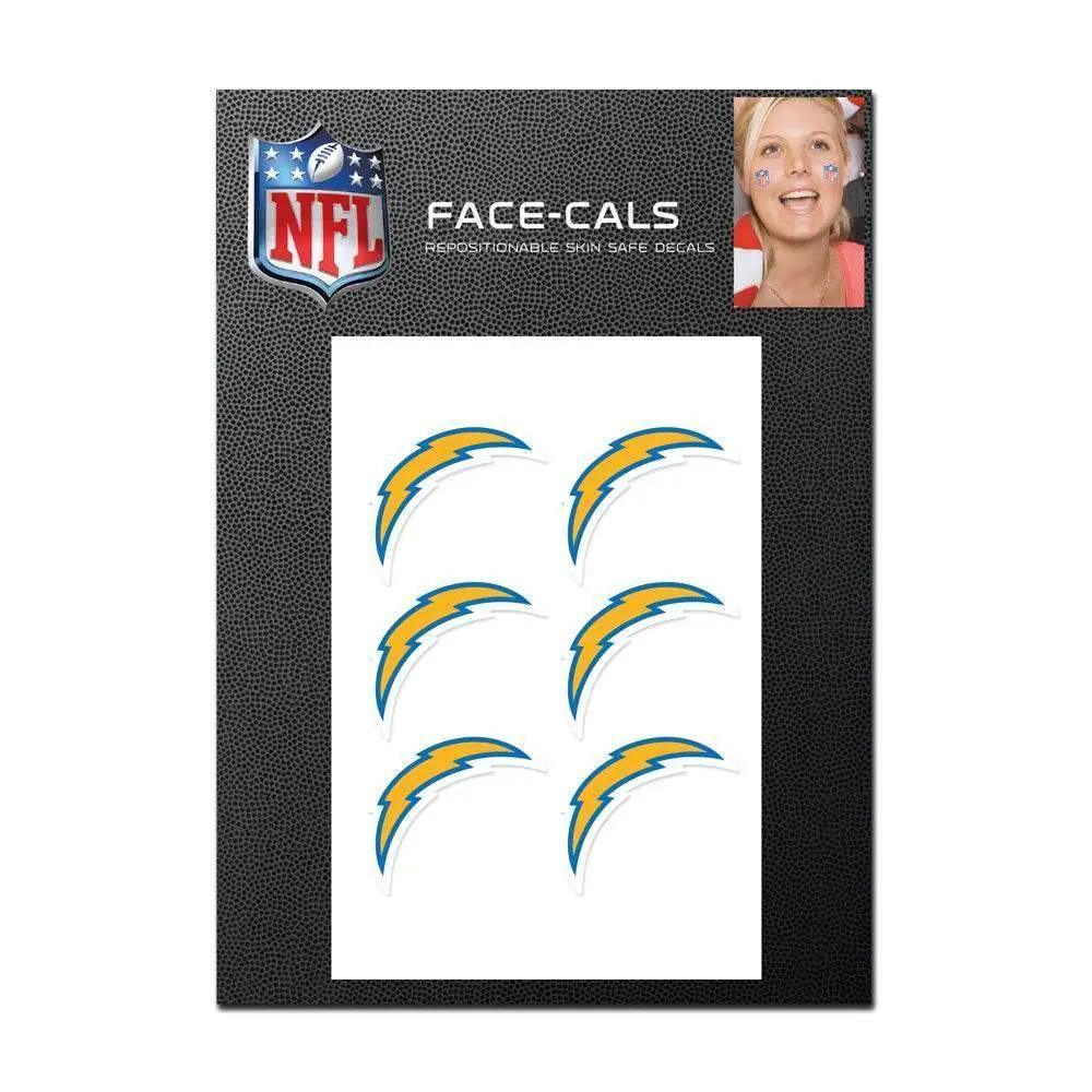 Los Angeles Chargers Tattoo Face Decals Peel and Stick - ToylandEU™