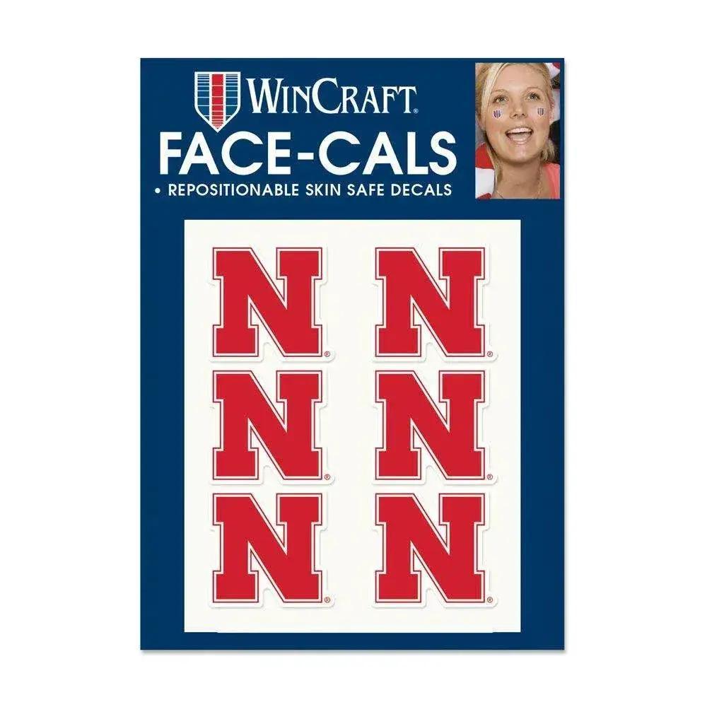 Nebraska Cornhuskers Tattoo Face Decals Peel And Stick - ToylandEU™