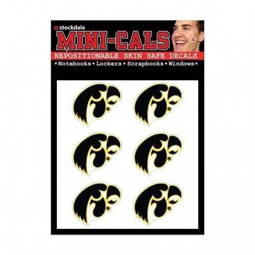 Iowa Hawkeyes Waterless Face Tattoo Decals Peel and Stick - ToylandEU™