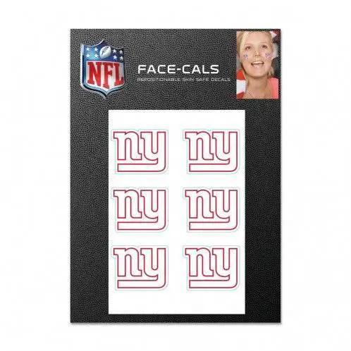 New York Giants Tattoo Face Decals Skin Safe Waterless Peel - ToylandEU™