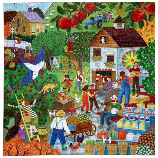 Fall Apple Picking 1000 Piece Jigsaw Puzzle Ribbon Cut - ToylandEU™