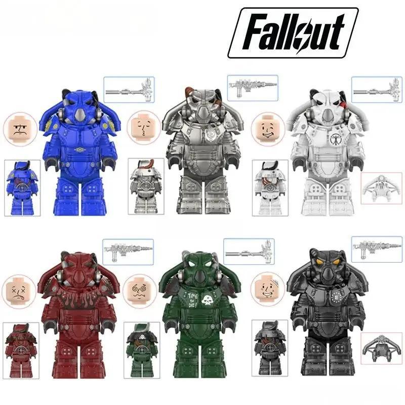 Fallout X-01 Power Armor Lego Minifigures Custom video Game Toys Set of 6 S3 - ToylandEU™