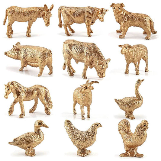 Farm Animal Figurines Set - 12 Realistic Mini Poultry Toys for Fun! - ToylandEU