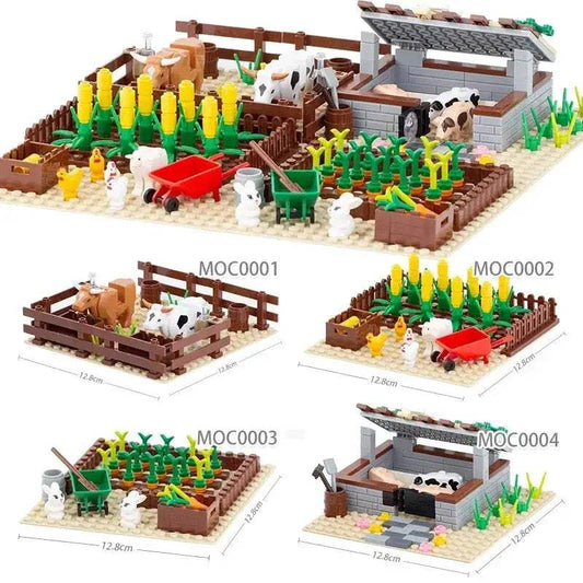 Farm Building Blocks Set Educational Flower Figures - ToylandEU™