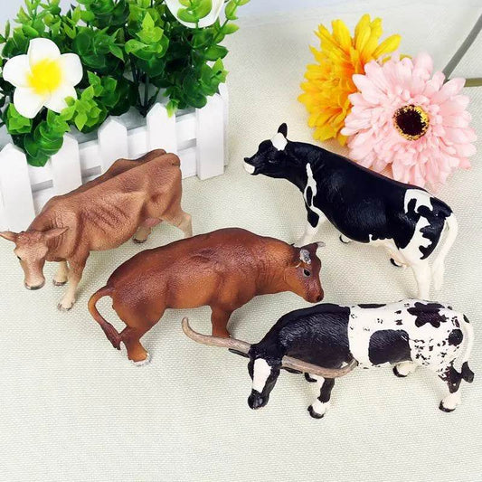 Farmstead Adventure: Realistic PVC Milk Cow & Other Farm Animal Toy Figures - ToylandEU