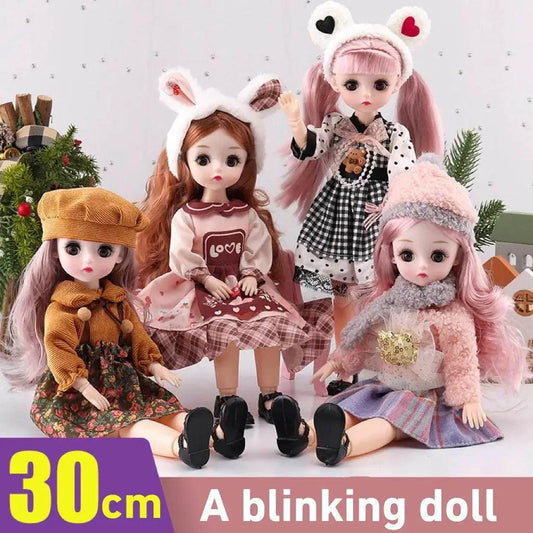 Fashion 30cm 1/6 Anime Bjd Doll Dress Up Toy Gift Kawaii - ToylandEU™