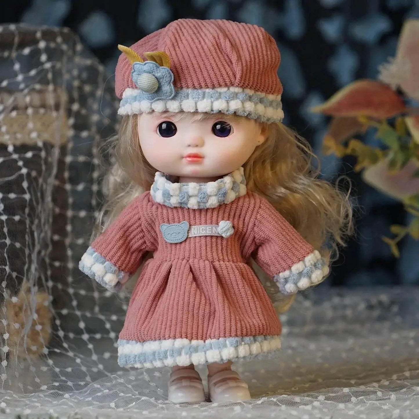 Fashion Doll with Corduroy Outfit and Mint Green Jacket - ToylandEU™
