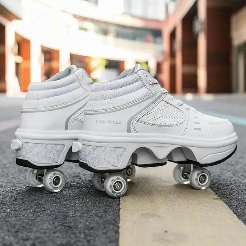 Fashionable LED Roller Skates for Kids and Adults - Casual 4-Wheel Sneakers for Boys and Girls, Perfect Gift for Active Play - ToylandEU™