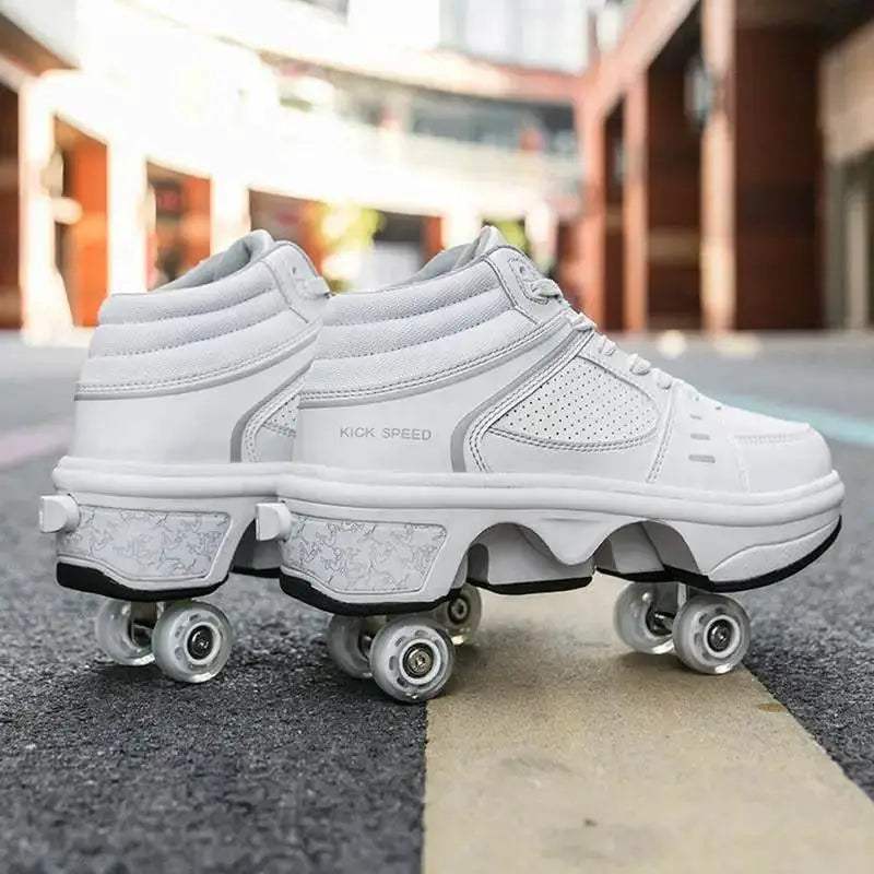 Fashionable LED Roller Skates for Kids and Adults - Casual 4-Wheel Sneakers for Boys and Girls, Perfect Gift for Active Play - ToylandEU™