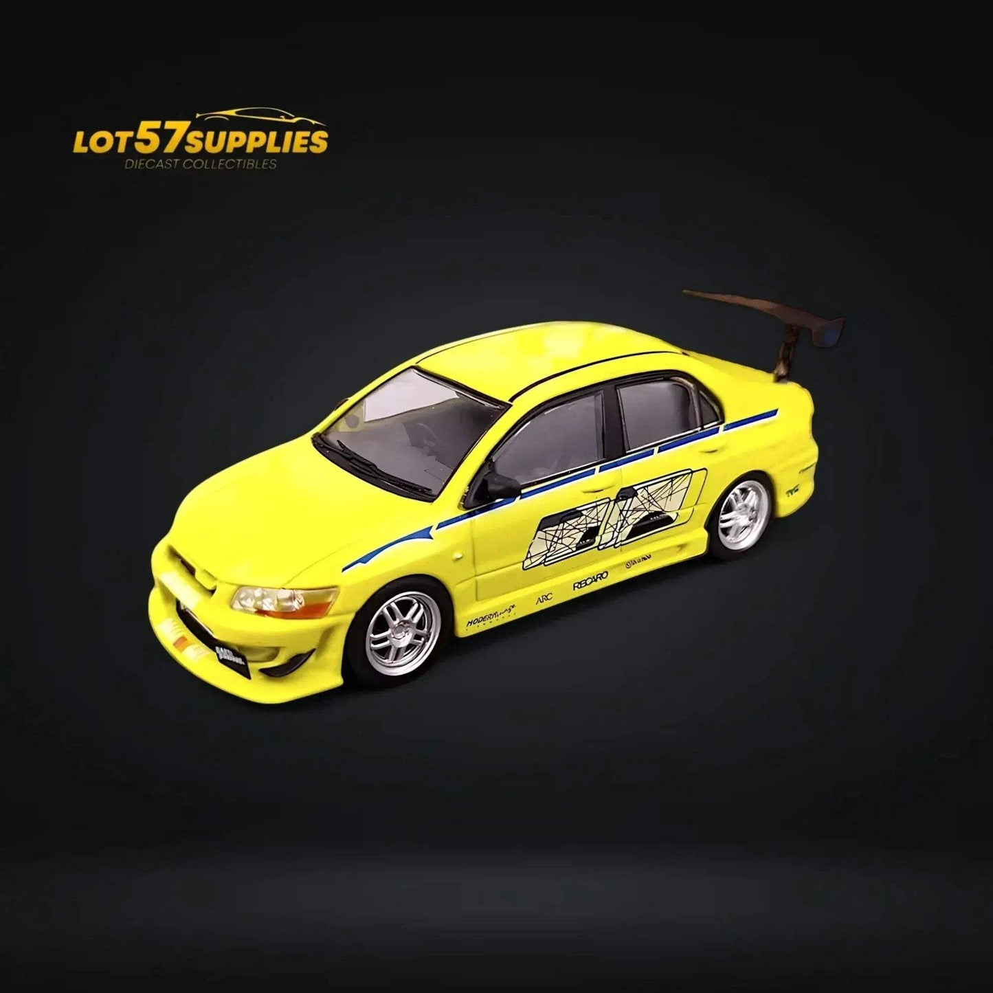 Fast Speed Mitsubishi Lancer Evolution EVO VII FNF Green Livery Figure Version 1:64 - ToylandEU