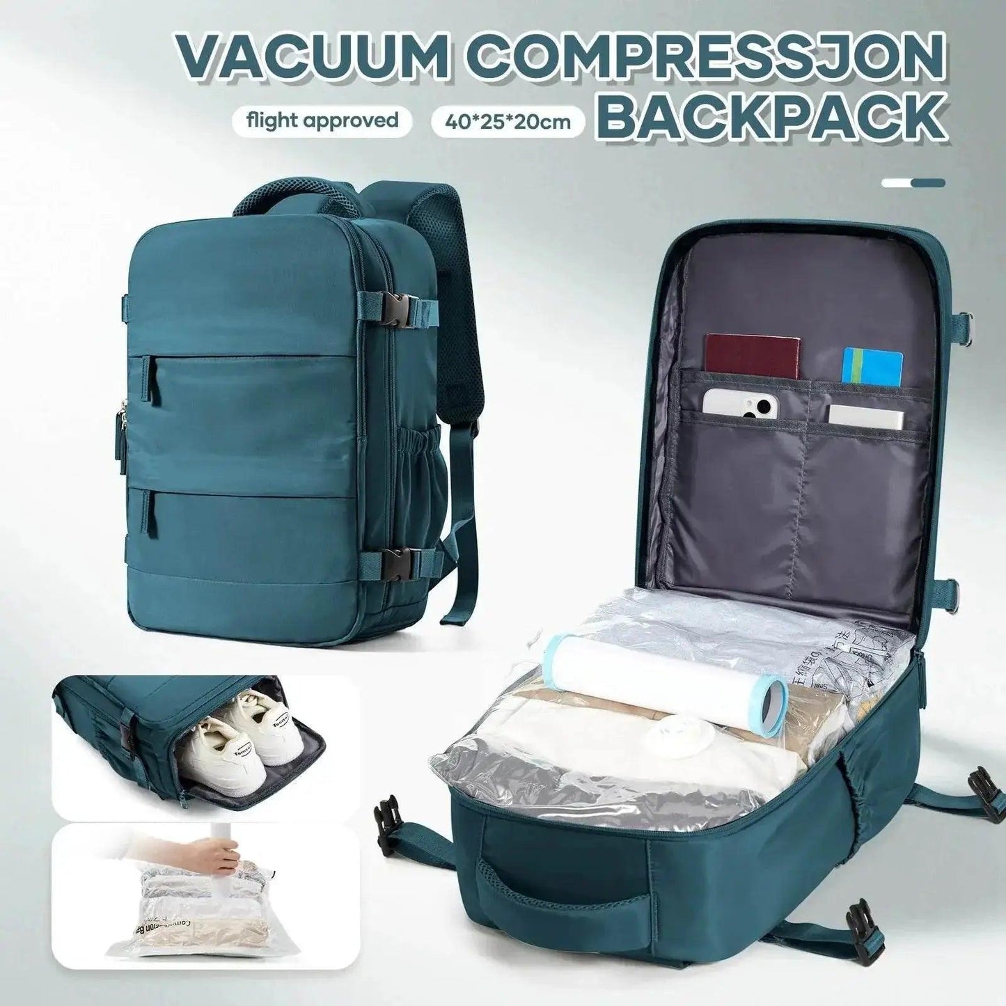Featherlight Travel Backpack 40x20x25 Toyland EU - ToylandEU™