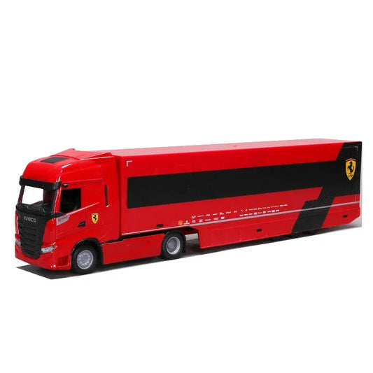 Ferrari SF24 And Mercedes AMG W15 Diecast Racing Hauler Set - ToylandEU