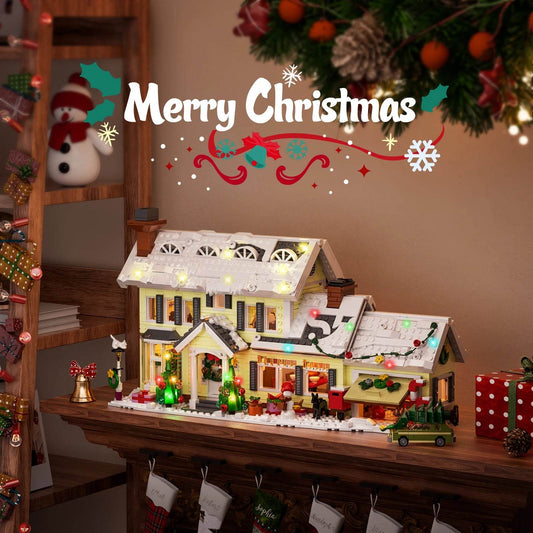 Festive Building Set Snow Village 1484 Pieces For Kids - ToylandEU