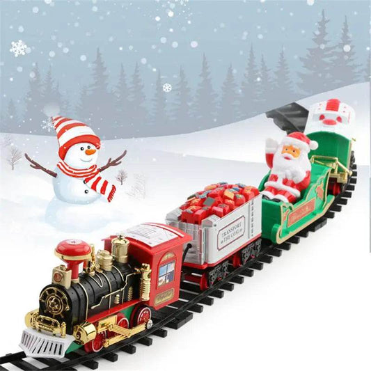 Festive Christmas Electric Train Set with Lights & Sounds for Kids - ToylandEU