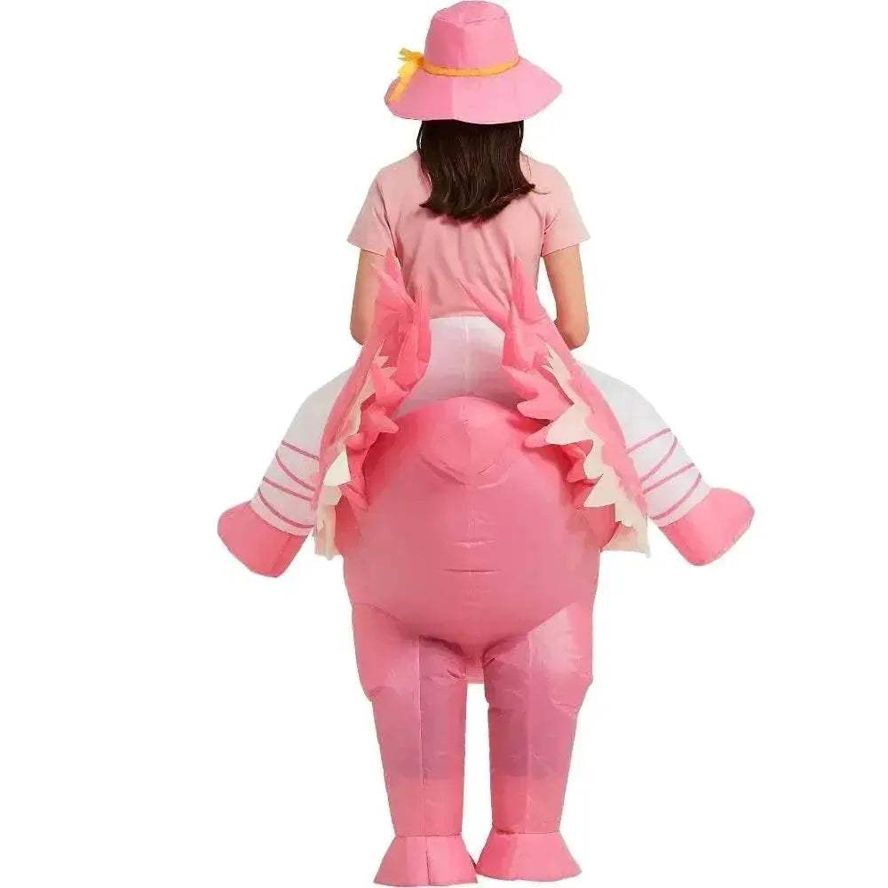 Festive Flamingo Inflatable Costume 2 Sizes Toyland EU - ToylandEU™