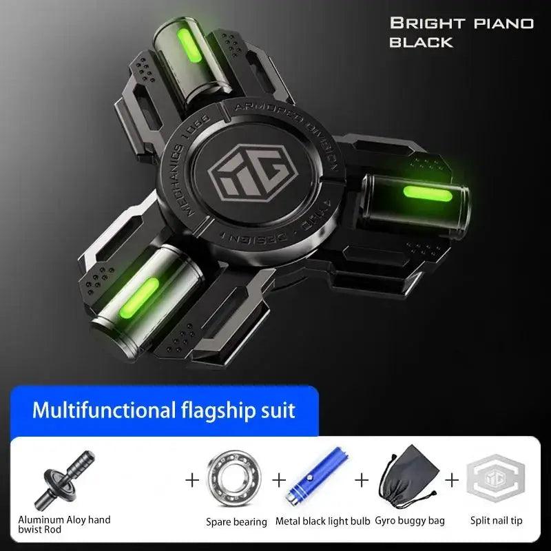Glow Fidget Spinner High Speed Alloy EDC Toy Long Spin - ToylandEU™