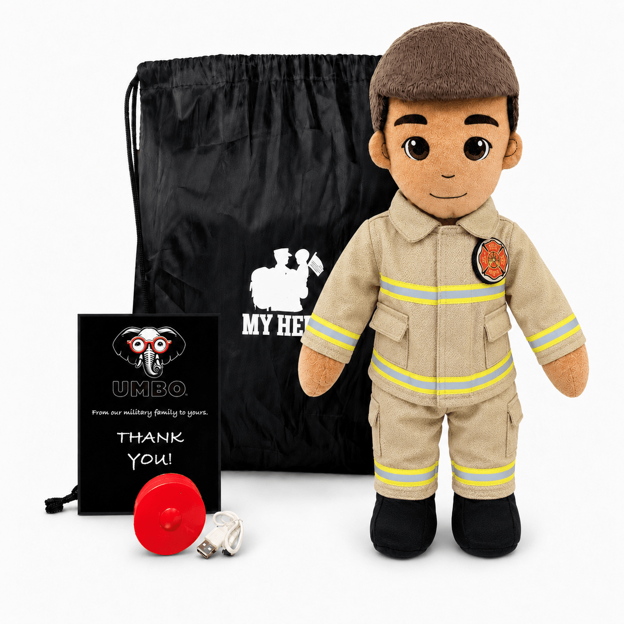 Firefighter Doll | Fireman Doll & Recordable Plush