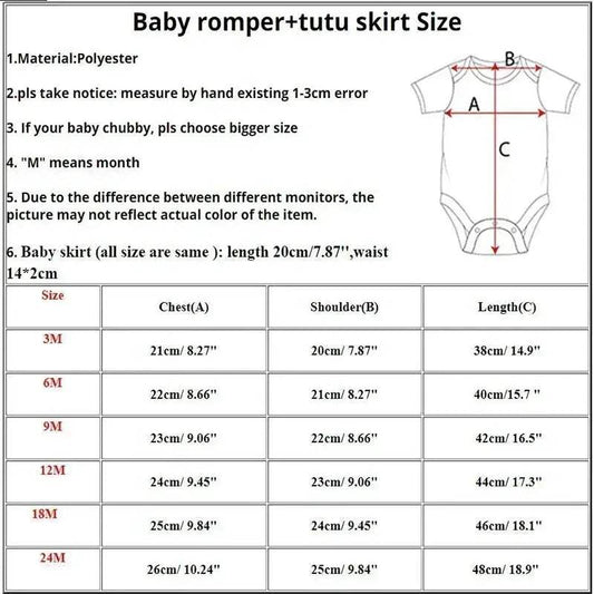 First Christmas Baby Romper Tutu Set Deer Print - ToylandEU™