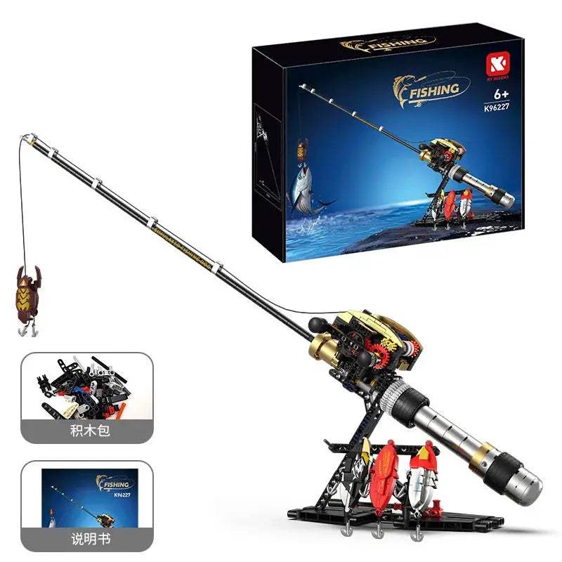 Fishing Rod Building Blocks Diy Educational Kit Kids - ToylandEU™