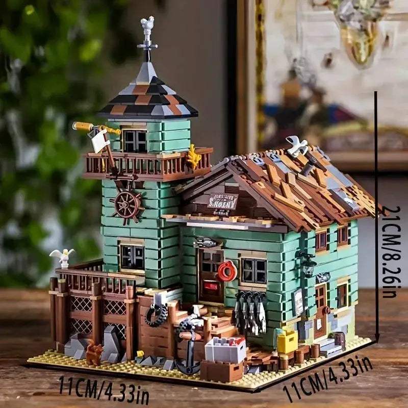 Fishing Village Building Block Set 2615 Piece Educational Lego Compatible - ToylandEU