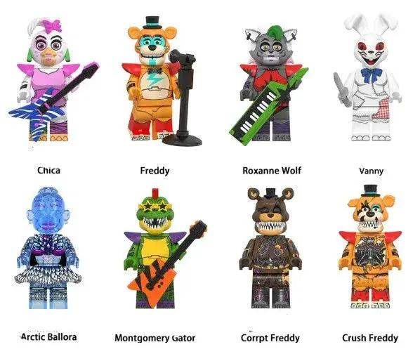 Five Nights at Freddy’s Minifigure Set of 8 - Toys Galore LLC