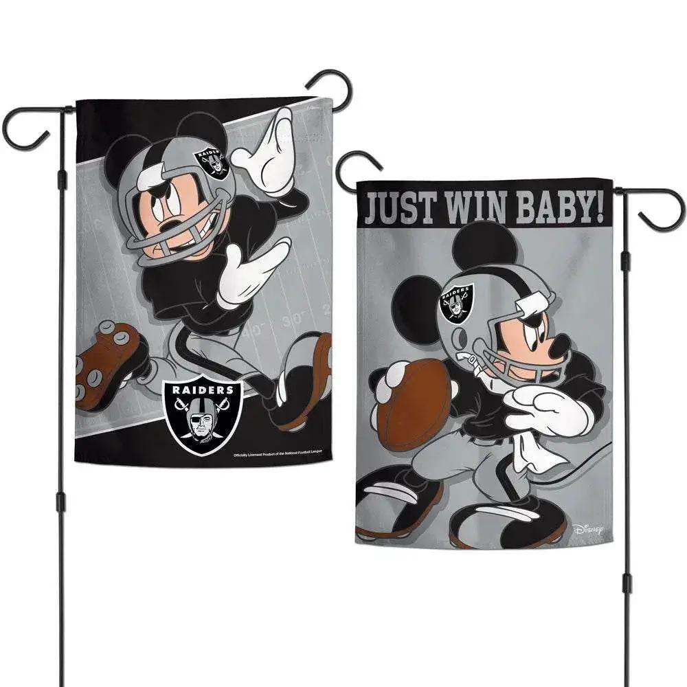 Las Vegas Raiders Garden Flag 12x18 Two Sided Disney - ToylandEU™
