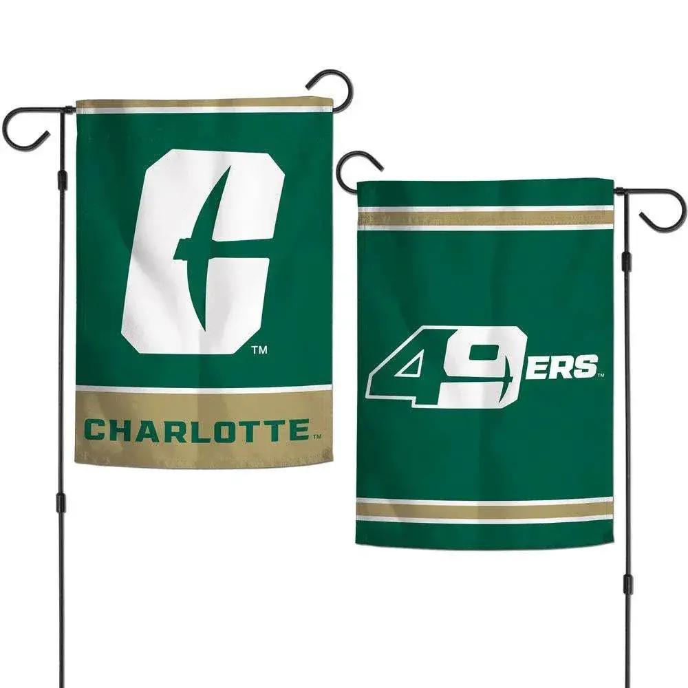 North Carolina Charlotte 49ers Flag 12x18 Garden 2 Sided - ToylandEU™