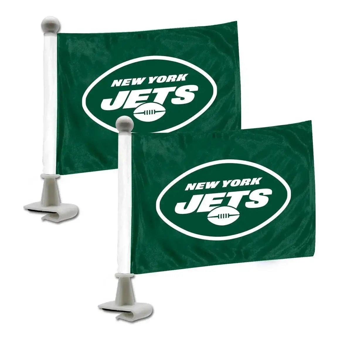 New York Jets Flag Set Ambassador Style 2 Piece Flag Kit - ToylandEU™