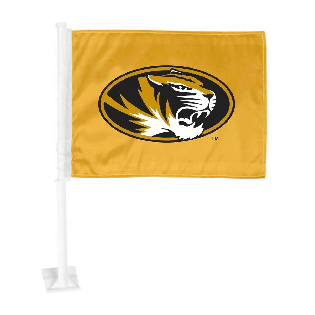 Missouri Tigers Nylon Car Flag Primary Logo With Clip - ToylandEU™