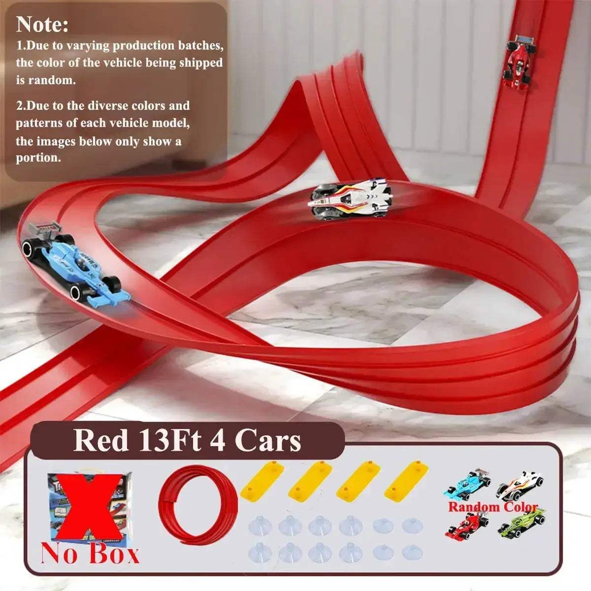 Flexible DIY Race Track For 1/64 Cars Portable Roll Up - ToylandEU