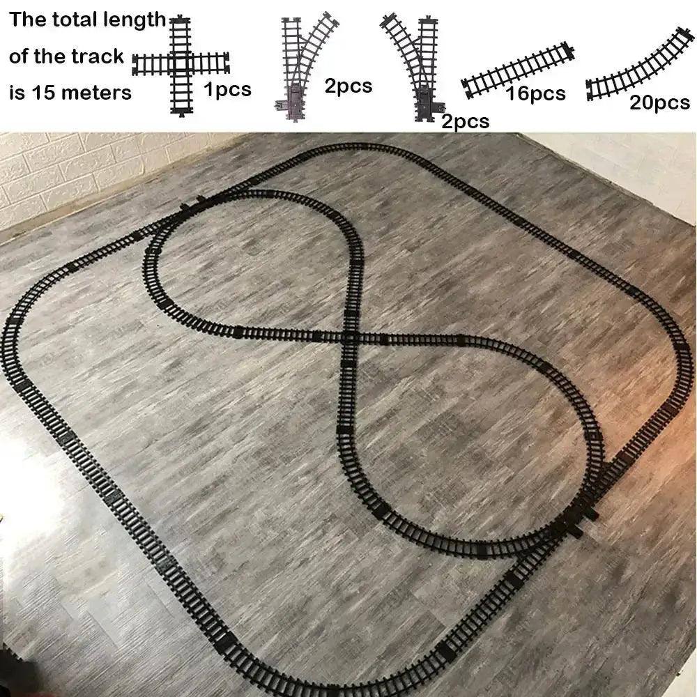 Flexible Model Train Track Expansion Set City Trains Durable - ToylandEU™