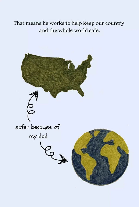 Flight Suit Pocket Dad Edition Deployment Support For Military Kids - ToylandEU