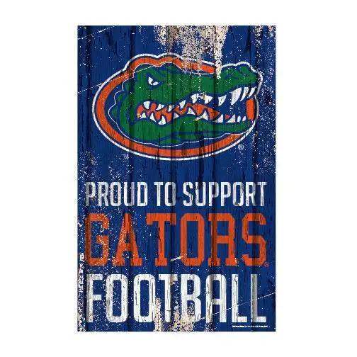 Florida Gators 11x17 Wood Sign Proudly Supports Team Spirit - ToylandEU™